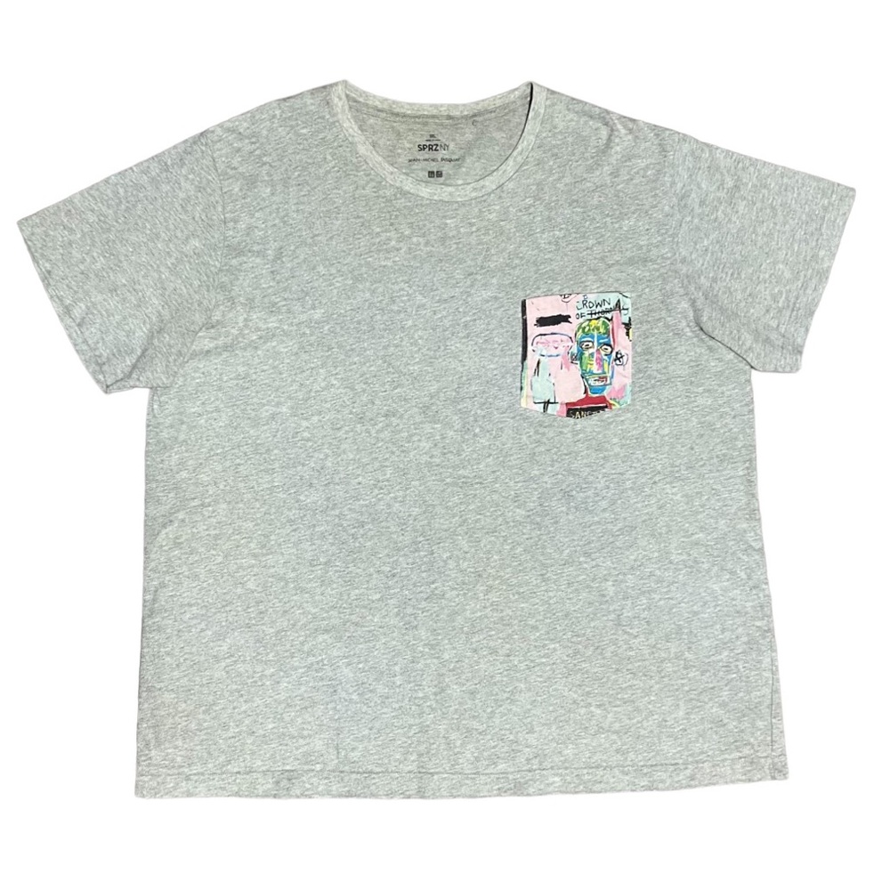 Jean Michel Basquiat x Uniqlo Graffiti Art Pocket Tee Shirt SPRZ NY 3XL XXXL